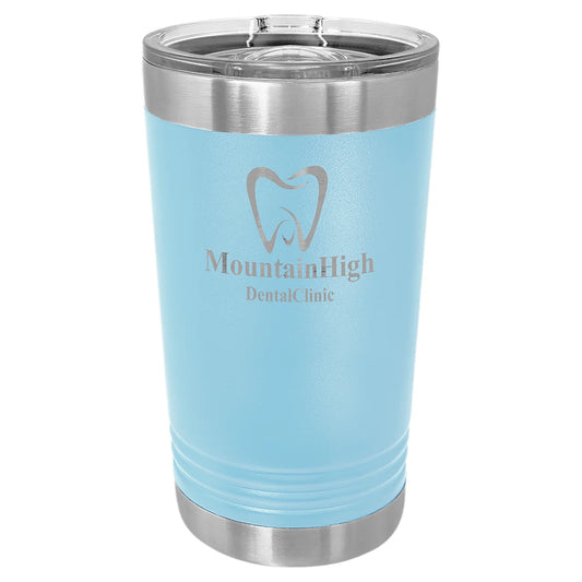 Light Blue Polar Camel 16 oz. Pint with Slider Lid