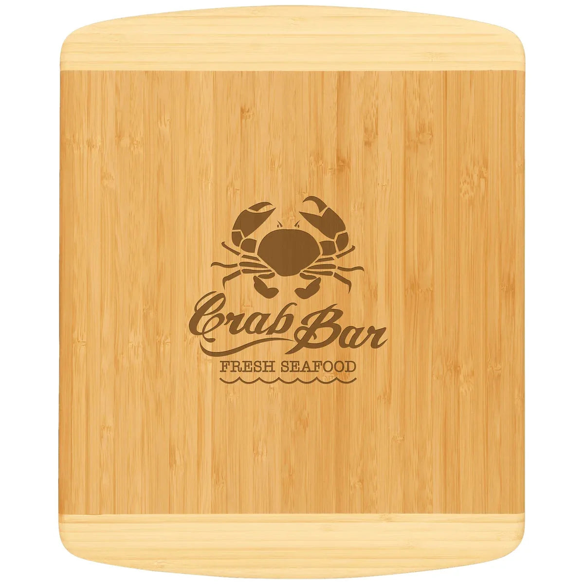 13 1/2" x 11 1/2" Bamboo 2-Tone Cutting Board