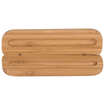 6 3/4" x 2 1/8" Bamboo Pen Case (Case only, pen not included)