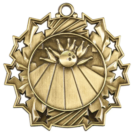 Star 2 1/4" Medal — Custom Engraved & UV Printed | Gold, Silver & Bronze