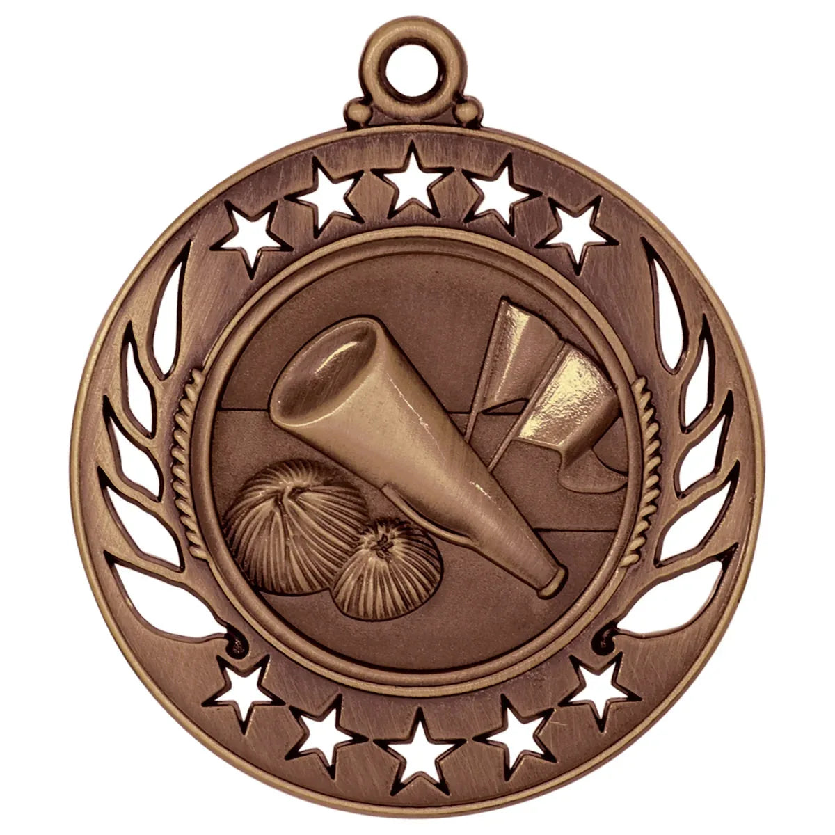 Antique Bronze 2 1/4" Cheer Galaxy Medal