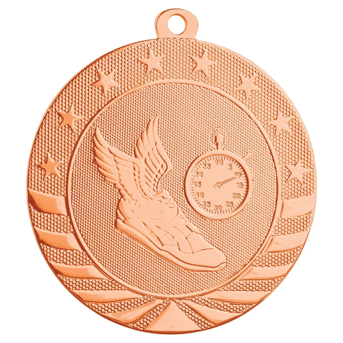 Bright Bronze 2 3/4" Track Starbrite Medal