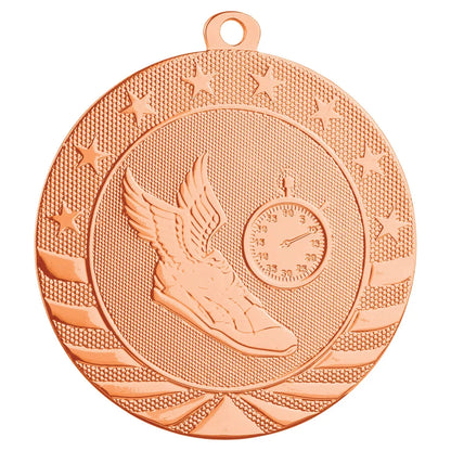 Bright Bronze 2 3/4" Track Starbrite Medal
