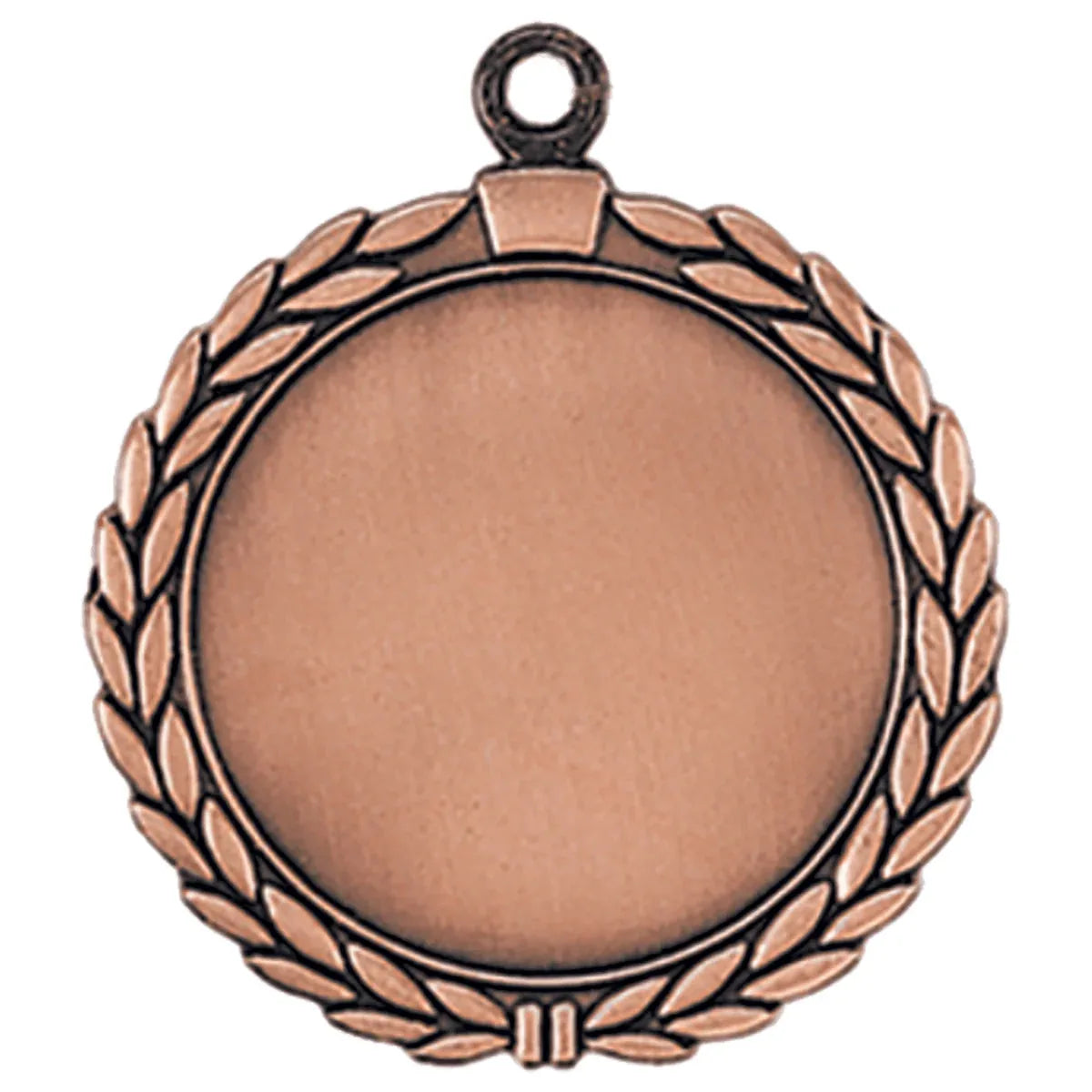 Antique Bronze 2 1/2" Wreath 2" Insert Holder Medal