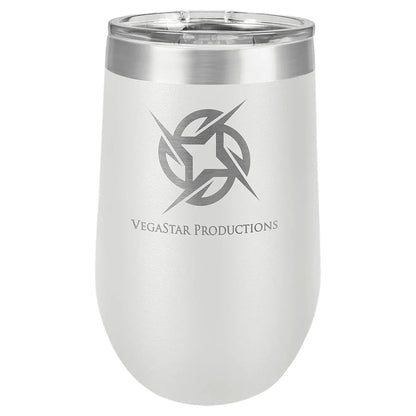 White Polar Camel 16 oz. Vacuum Insulated Stemless Tumbler with Lid
