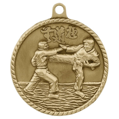 High Relief 2" Medal — Custom Engraved & UV Printed | Gold, Silver & Bronze