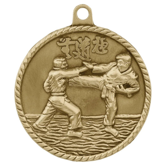 High Relief 2" Medal — Custom Engraved & UV Printed | Gold, Silver & Bronze