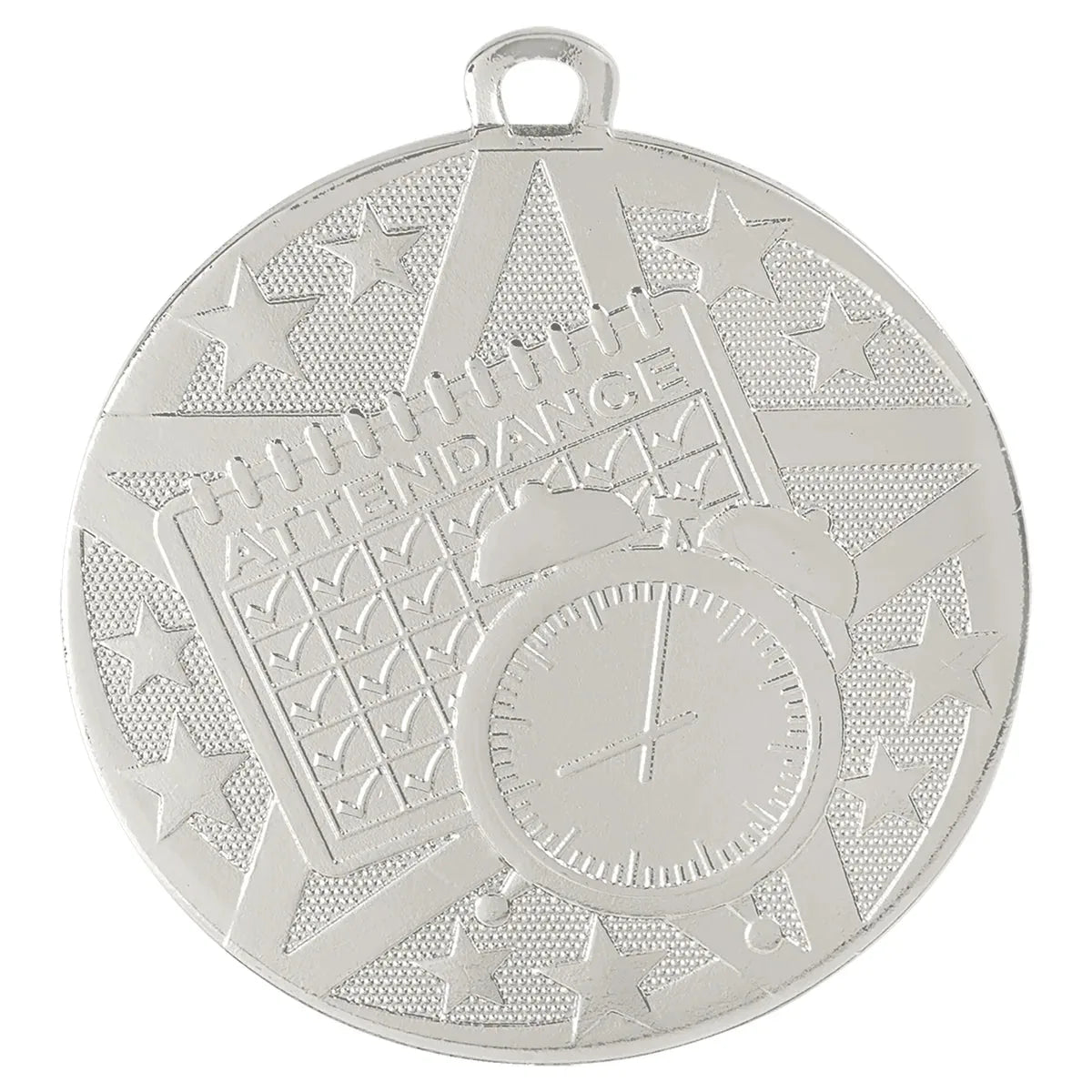Silver 2" Superstar Perfect Attendance Medal