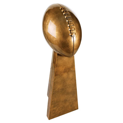 Antique Gold 10 1/4" Football Resin