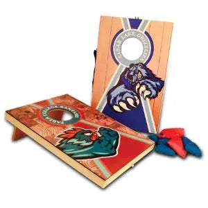 Full Color Customized Wood Mini Bean Bag Toss Game with Handle for Carrying