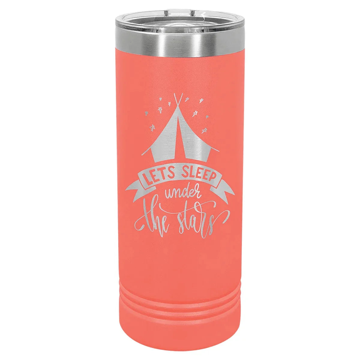 Coral Polar Camel 22 oz. Skinny Tumbler with Slider Lid
