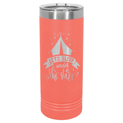 Coral Polar Camel 22 oz. Skinny Tumbler with Slider Lid