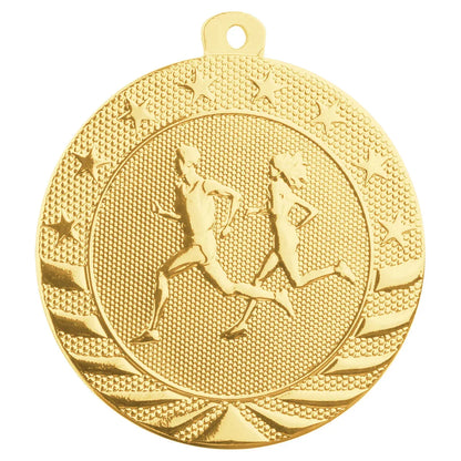 Bright Gold 2" Cross Country Starbrite Medal