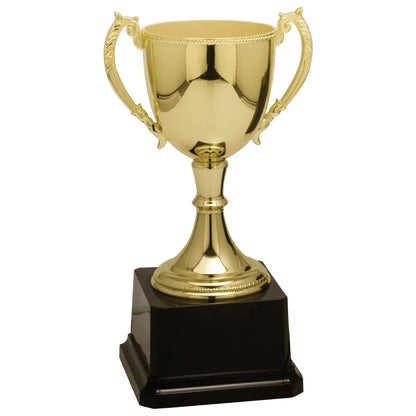 Gold 8 3/4" Completed Zinc Cup Trophy