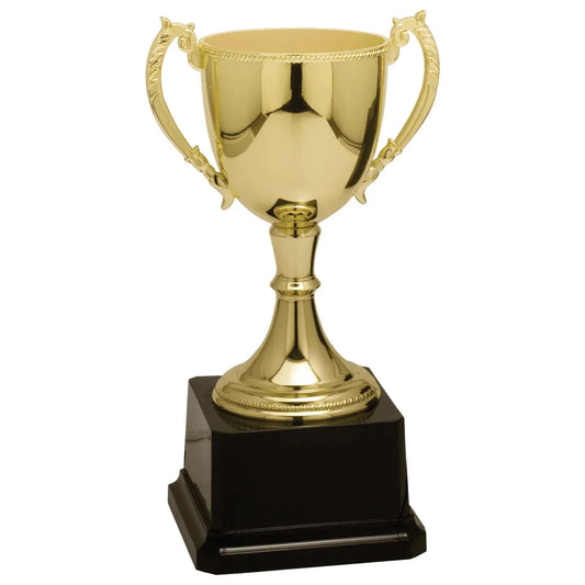 Gold 8 3/4" Completed Zinc Cup Trophy