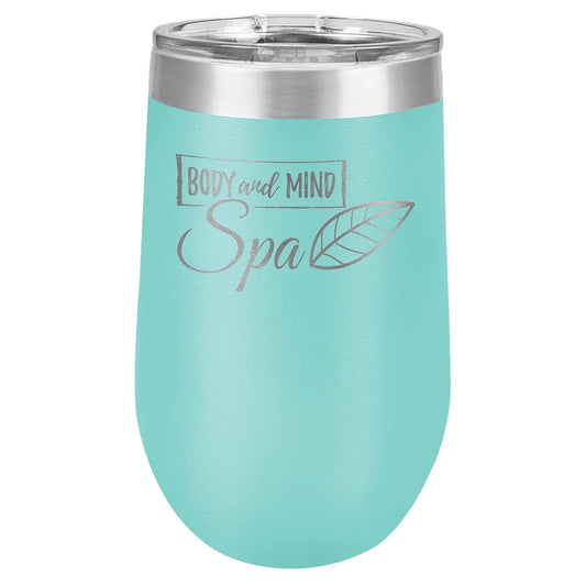 Teal Polar Camel 16 oz. Vacuum Insulated Stemless Tumbler with Lid