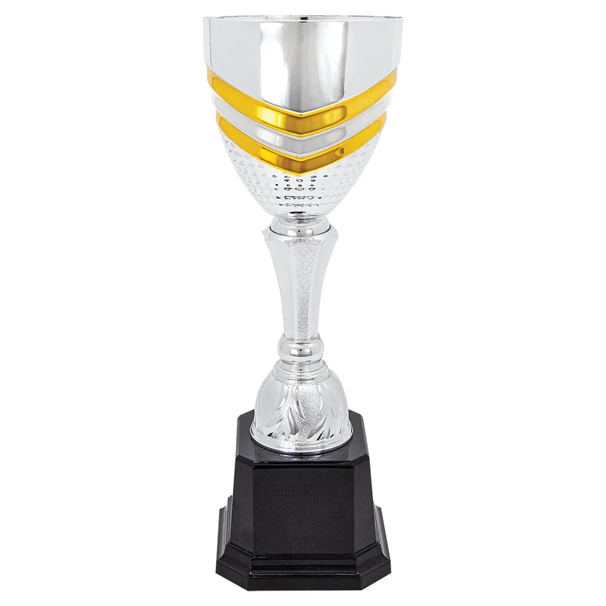 Metal Cup Trophy 11" — Custom Engraved | Fully Assembled & Boxed