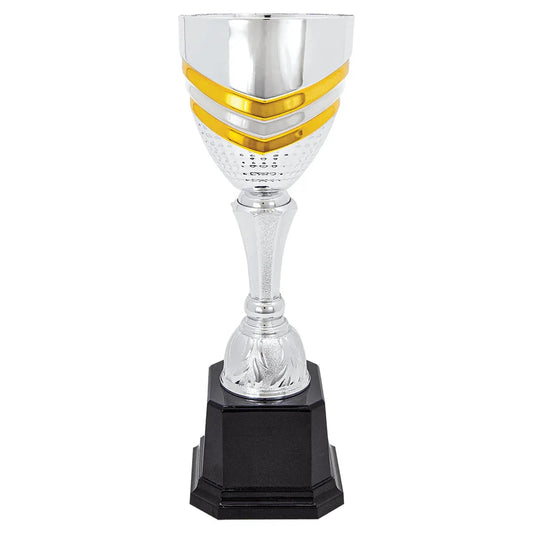 Metal Cup Trophy 11" — Custom Engraved | Fully Assembled & Boxed