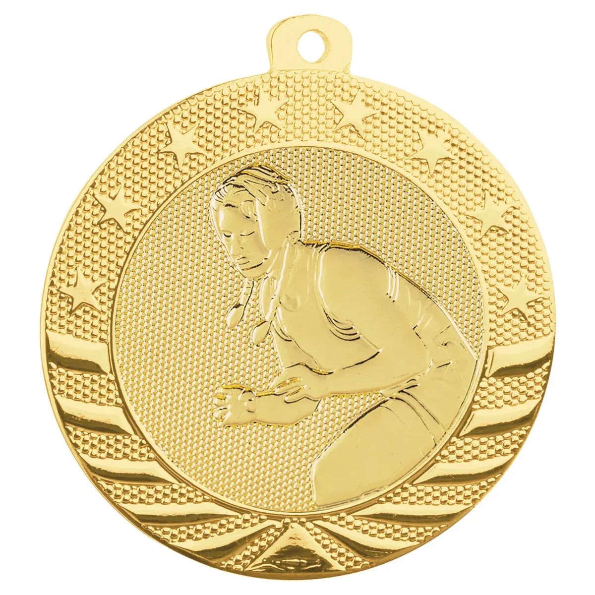 Bright Gold 2" Female Wrestling Starbrite Medal