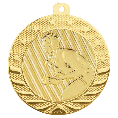 Bright Gold 2" Female Wrestling Starbrite Medal