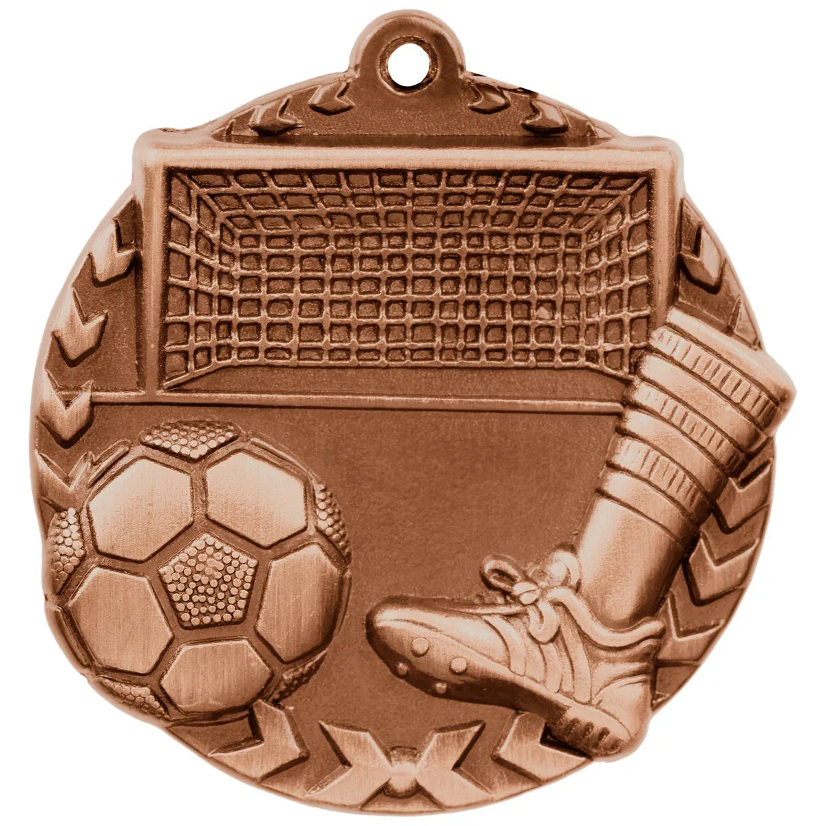 Antique Bronze 1 3/4" Soccer Millennium Medal