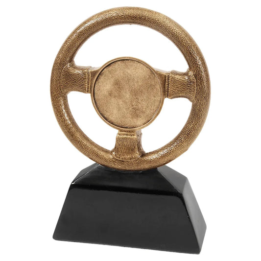 7" Antique Gold Steering Wheel Resin with 2" Insert Area