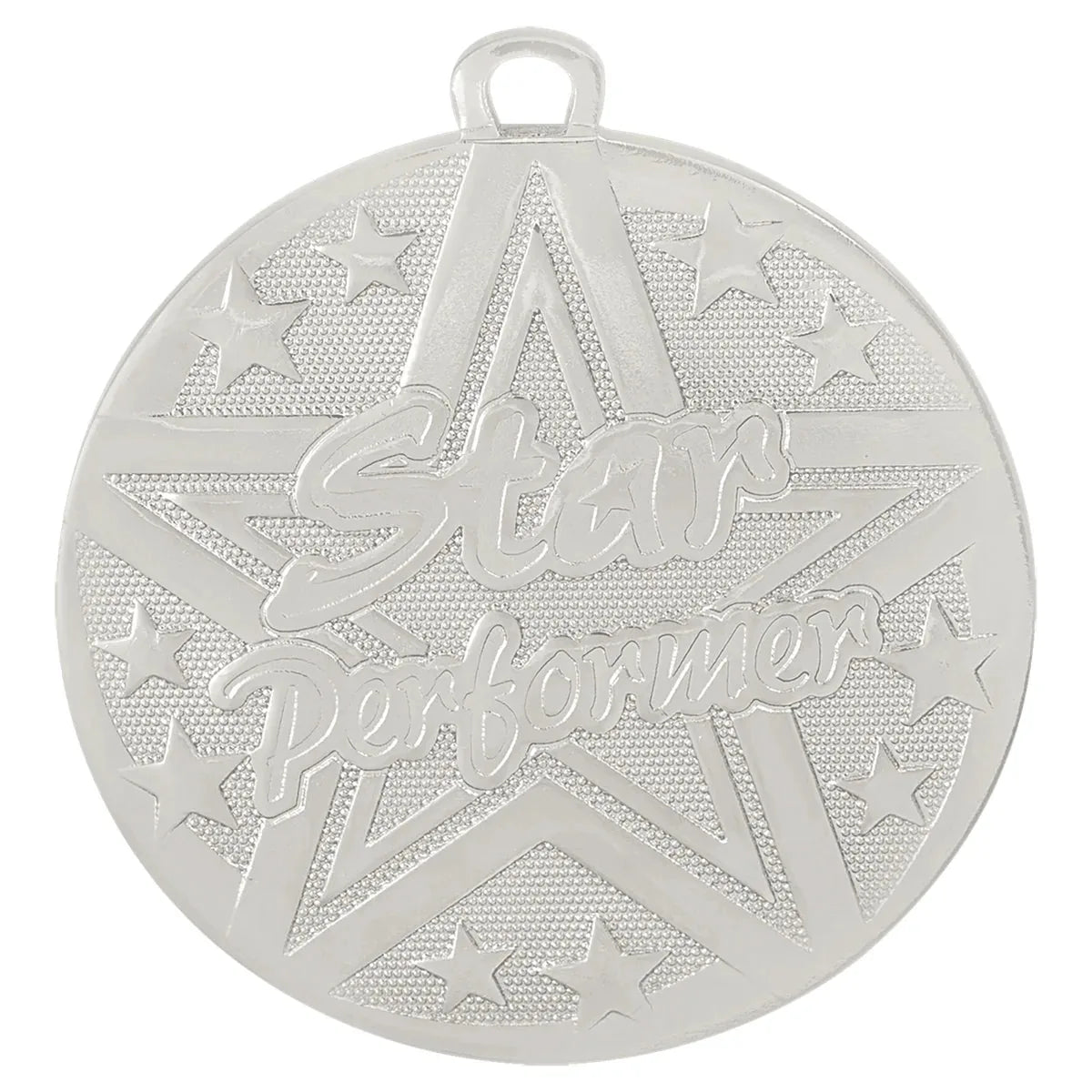Silver 2" Superstar Star Performer Medal