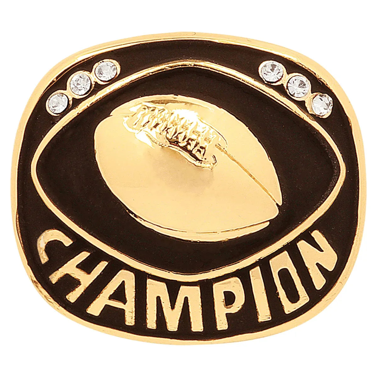Gold Football Champion Ring Insert