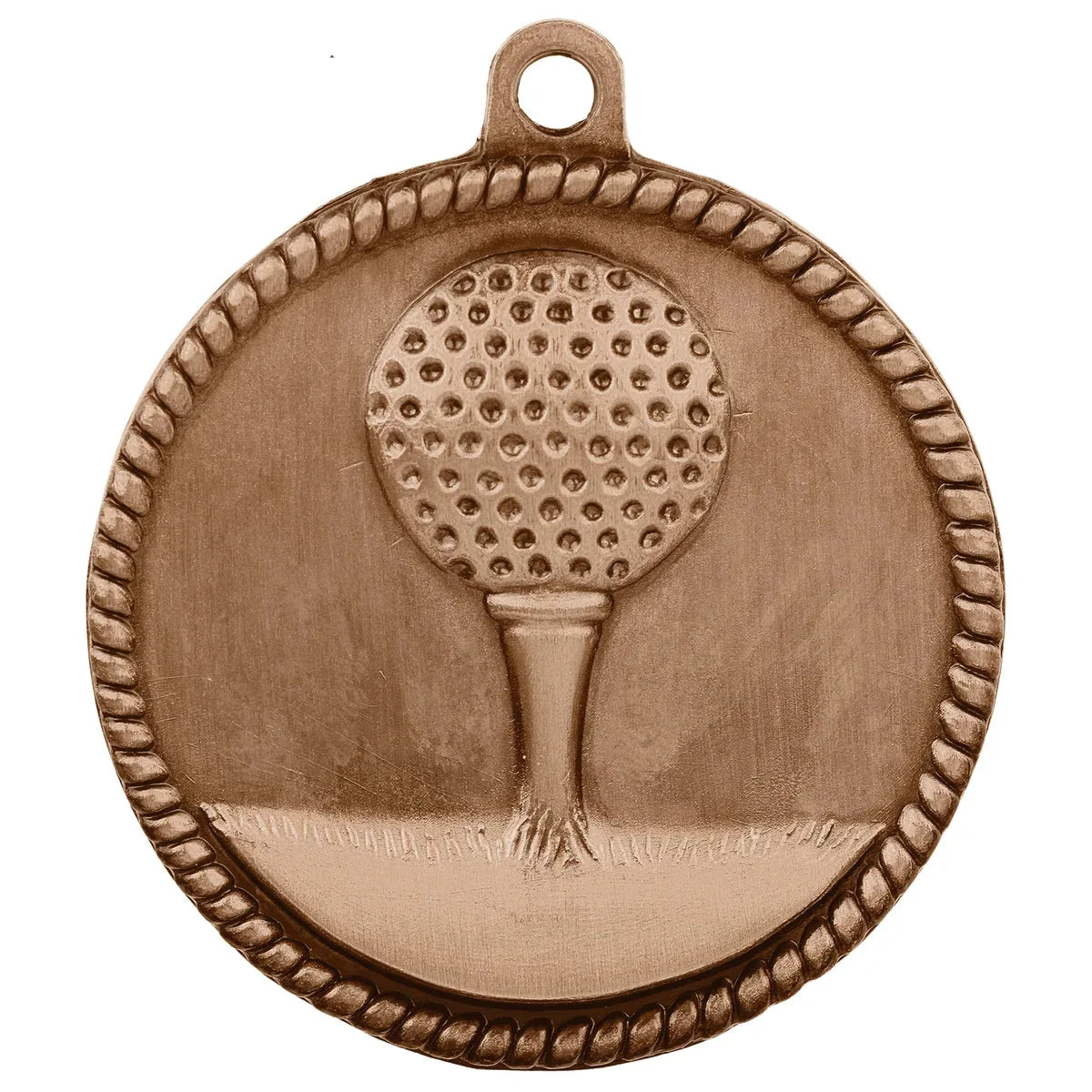Antique Bronze 2" Golf High Relief Medal