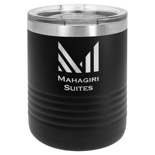Black Polar Camel 10 oz. Vacuum Insulated Ringneck Tumbler with Clear Lid