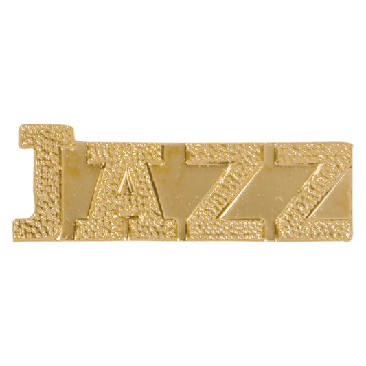 Gold Jazz Metal Chenille Letter Insignia