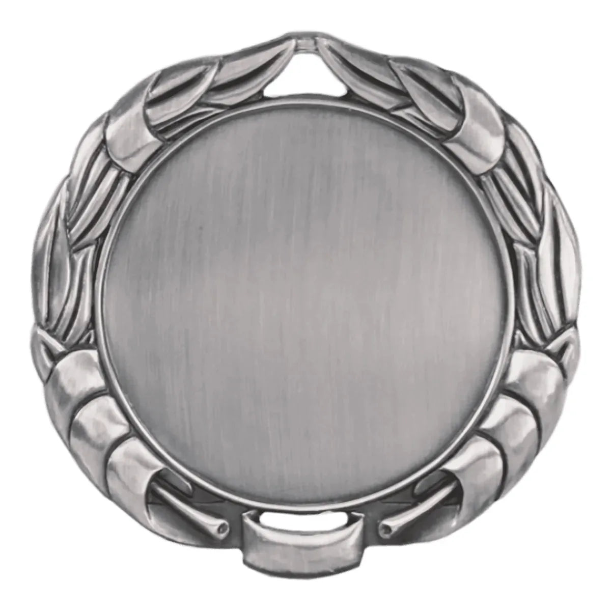 Antique Silver 2 3/4" Wreath 2" Insert Holder Medal (double sided)