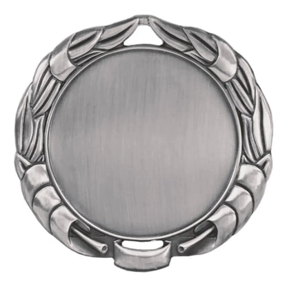Antique Silver 2 3/4" Wreath 2" Insert Holder Medal (double sided)