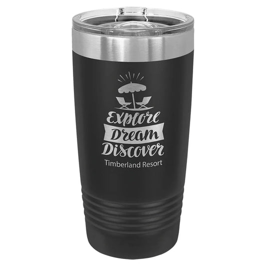 Black Polar Camel 20 oz. Ringneck Tumbler with Slider Lid