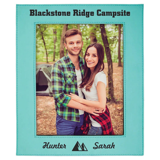 Teal 8" x 10" Laserable Leatherette Photo Frame