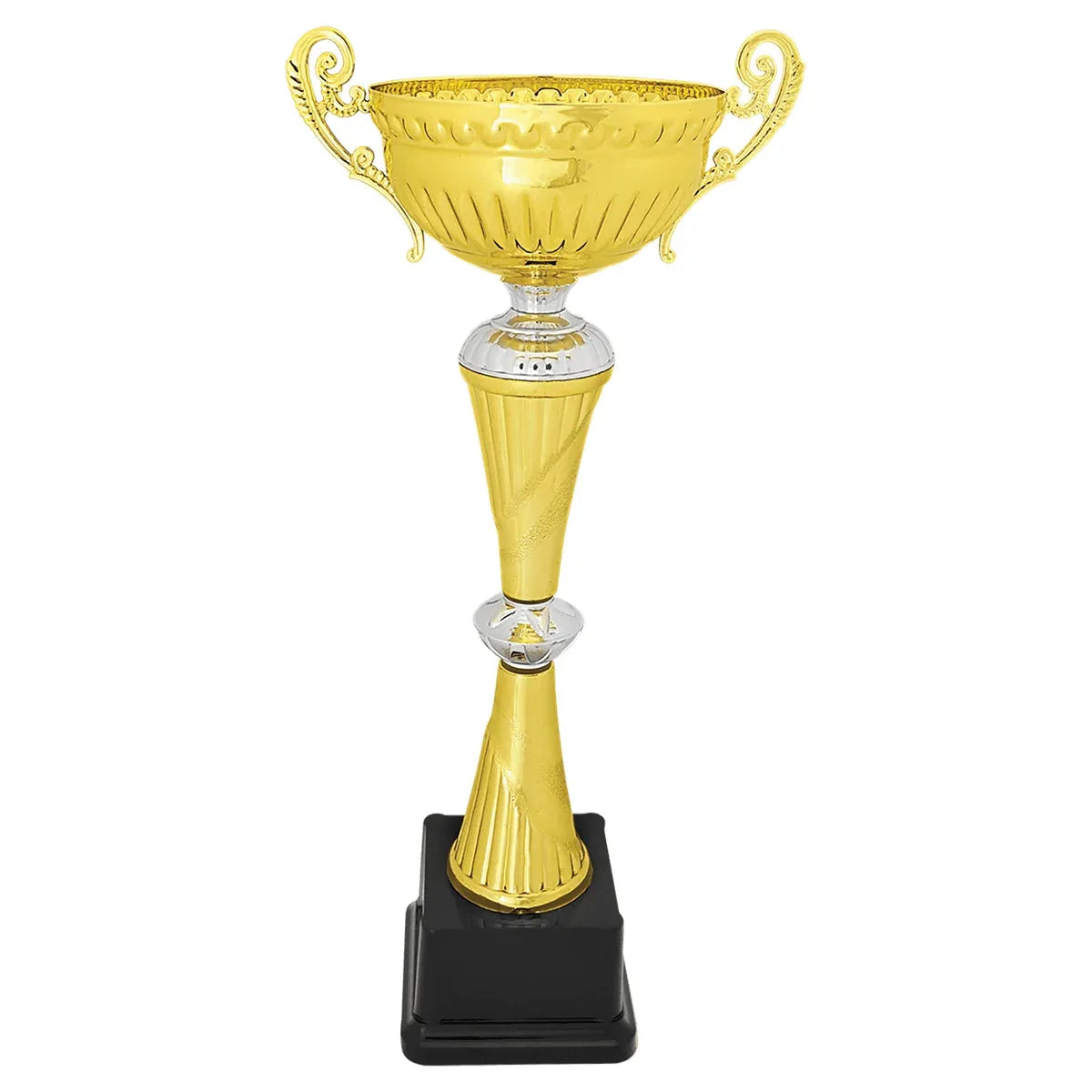 14 1/4" Gold/Silver Completed Metal Cup Trophy