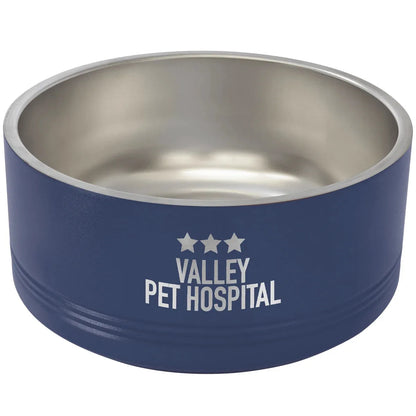 Navy Blue Polar Camel 64 oz. Large Pet Bowl
