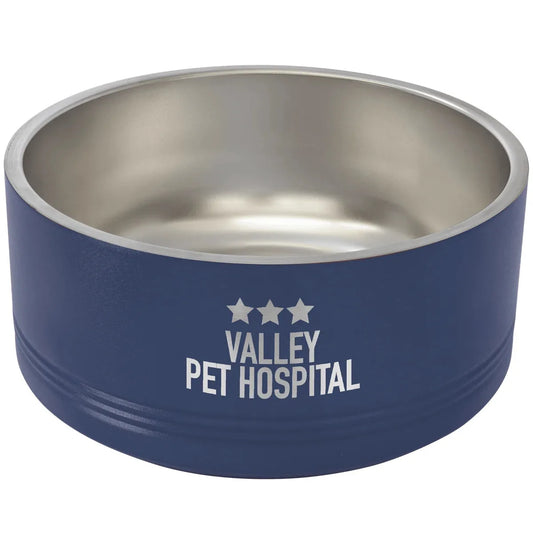 Navy Blue Polar Camel 64 oz. Large Pet Bowl