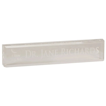 Clear 10" x 2" Acrylic Desk Wedge