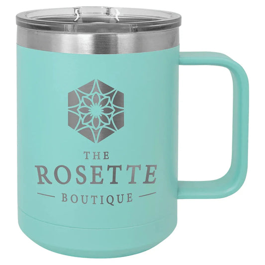 Teal Polar Camel 15 oz. Vacuum Insulated Mug with Slider Lid