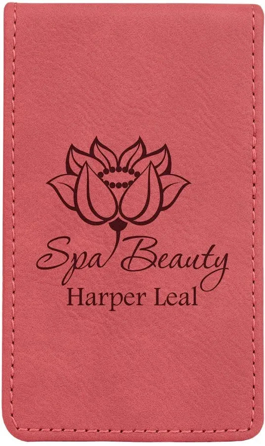 Pink 7-Piece Laserable Leatherette Manicure Gift Set