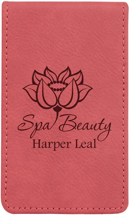 Pink 7-Piece Laserable Leatherette Manicure Gift Set