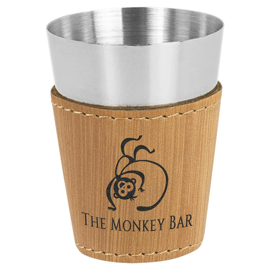 Bamboo Stainless Steel 2 oz. Shot Glass