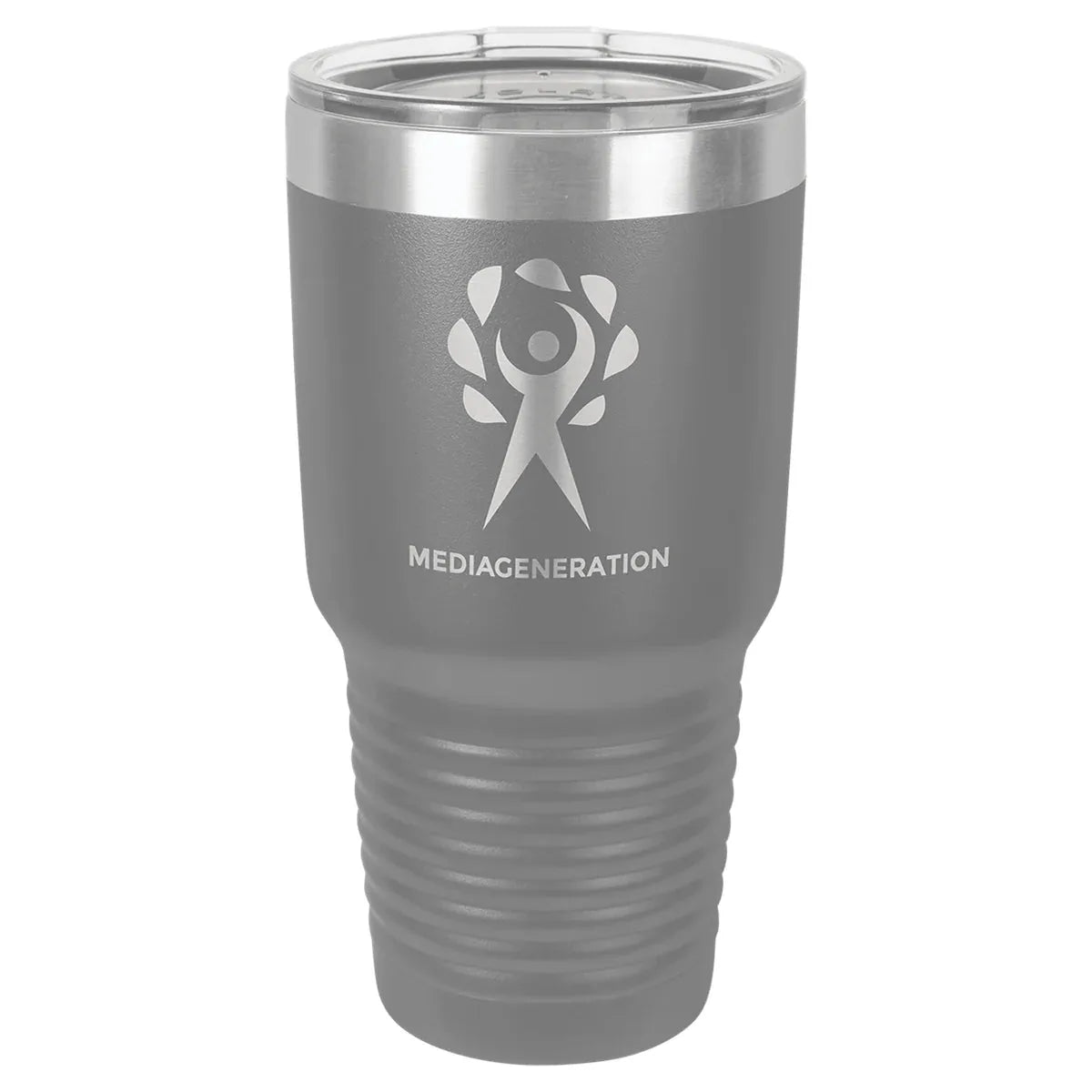 Dark Gray Polar Camel 30 oz. Vacuum Ringneck Tumbler with Logo Lid