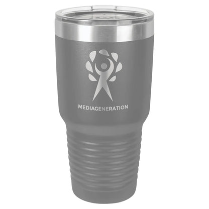 Dark Gray Polar Camel 30 oz. Vacuum Ringneck Tumbler with Logo Lid