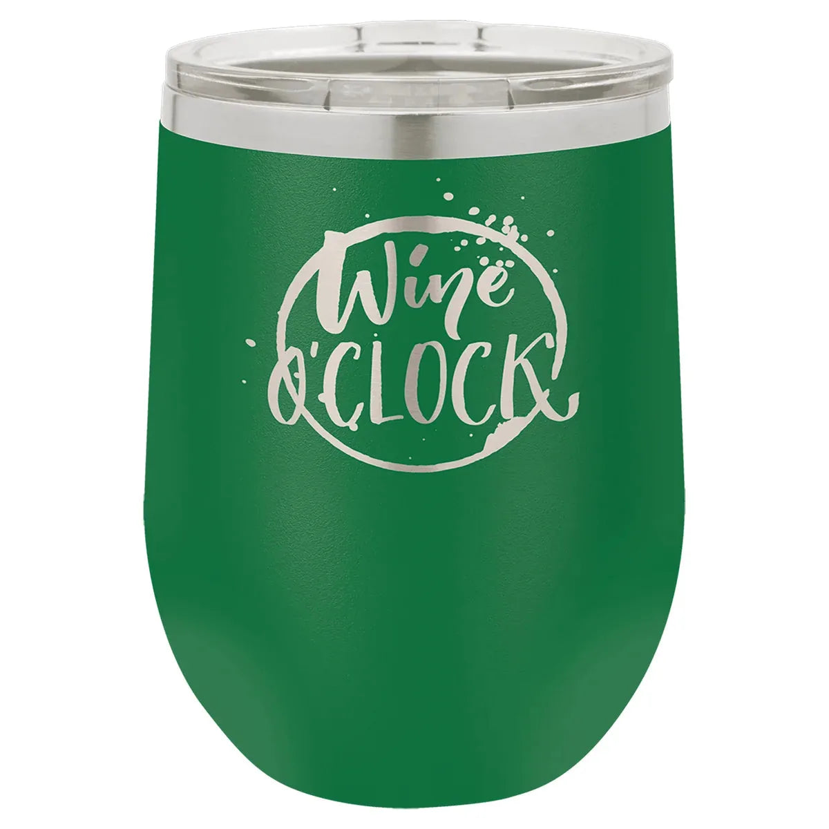 Green Polar Camel 12 oz. Vacuum Insulated Stemless Wine Tumbler with Lid