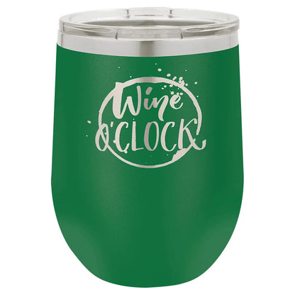 Green Polar Camel 12 oz. Vacuum Insulated Stemless Wine Tumbler with Lid