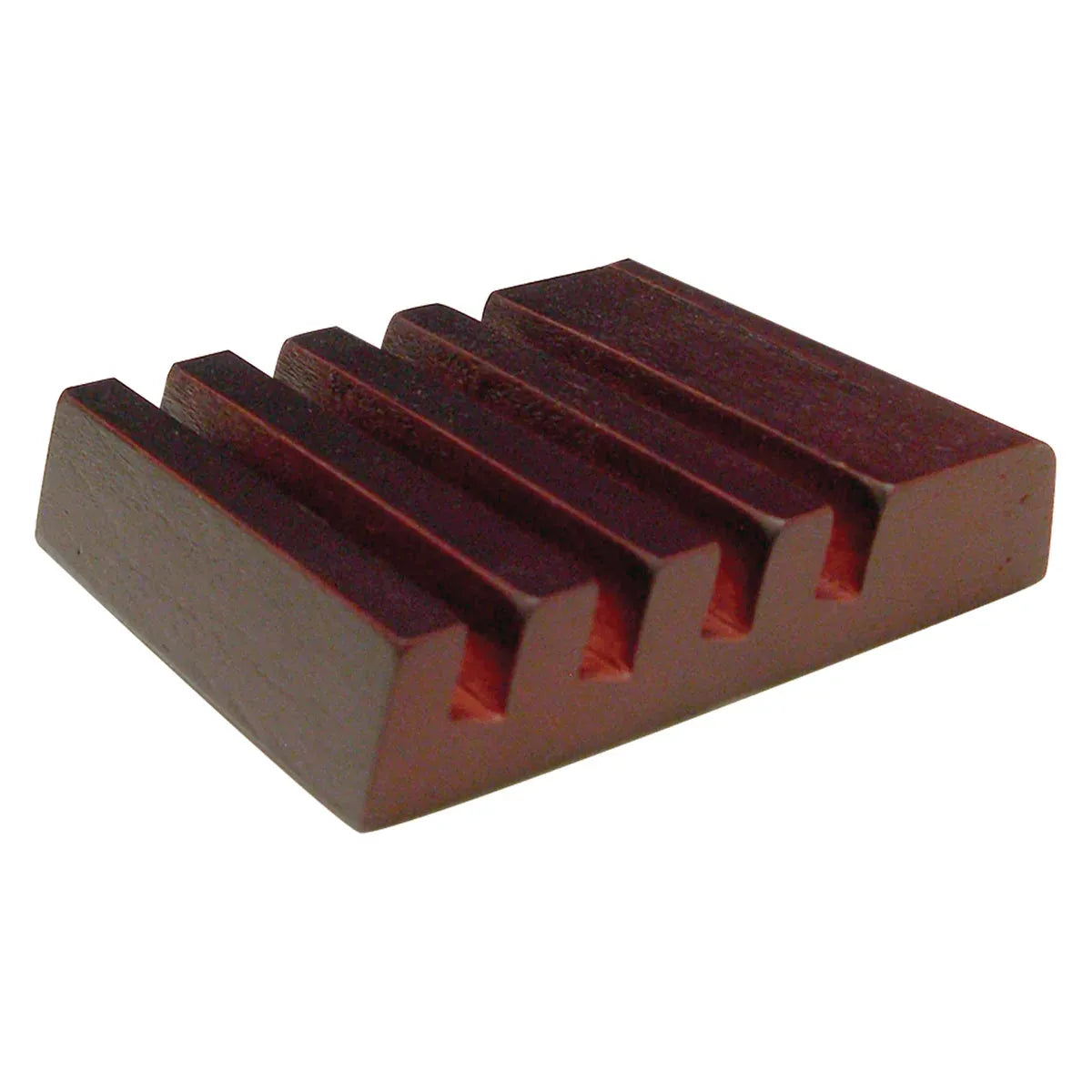 2.5" x 3" Unisub Mahogany Finish Slotted Coaster Holder