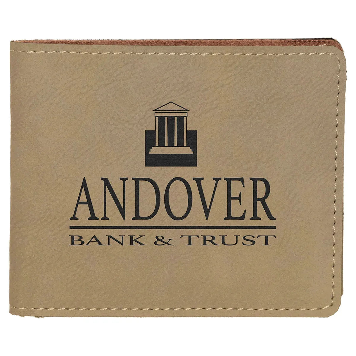 Custom Laserable Leatherette Bifold Wallet (4 1/2" x 3 1/2") — Laser Engraved | Personalized