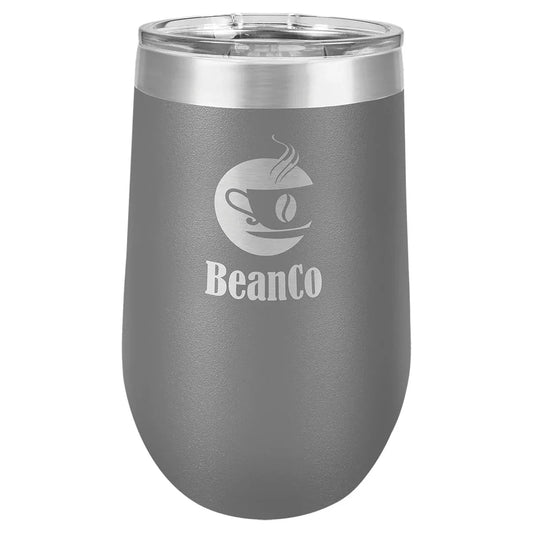 Dark Gray Polar Camel 16 oz. Vacuum Insulated Stemless Tumbler with Lid